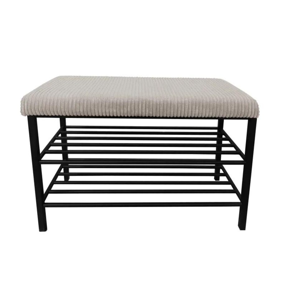 Stojak na buty z siedziskiem GAJA POSO-2 czarny/cappuccino