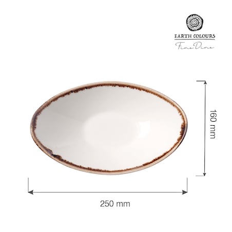Miska łódka Vanilla 250x160 mm