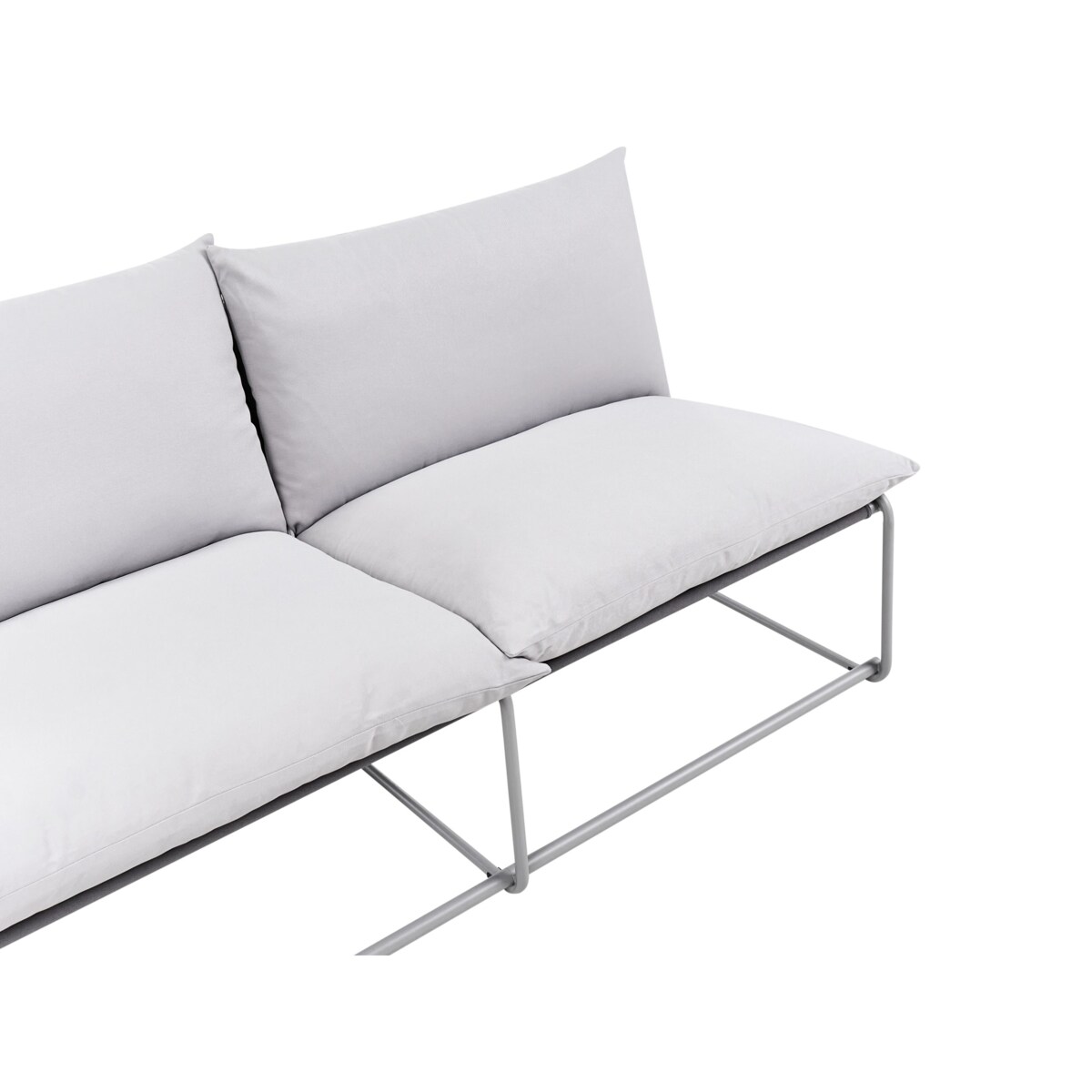 Sofa ogrodowa dla 2 osób PICO Metal Szary