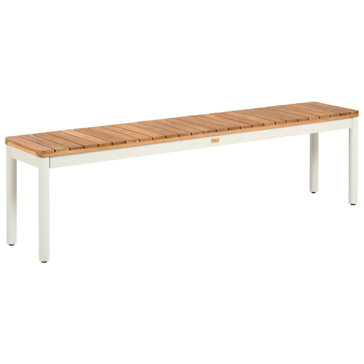 Zestaw 2 ławek ogrodowych CORRICELLA 163 cm Drewno akacjowe Brązowy