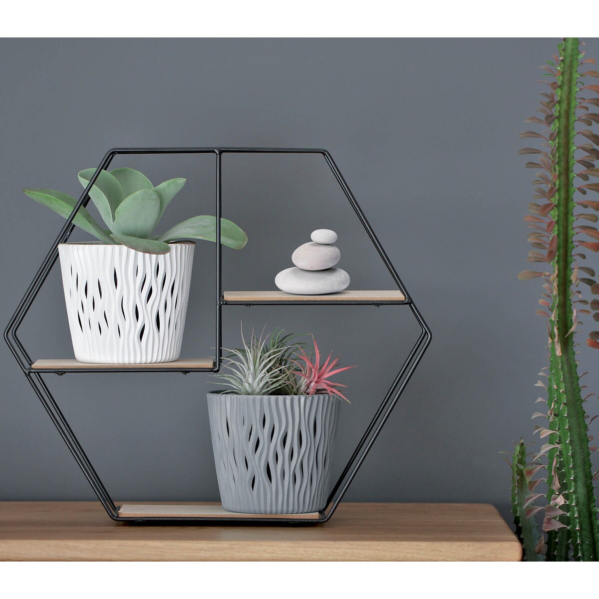 Doniczka Okrągła Osłonki Domowa Kwietnik Zestaw X2