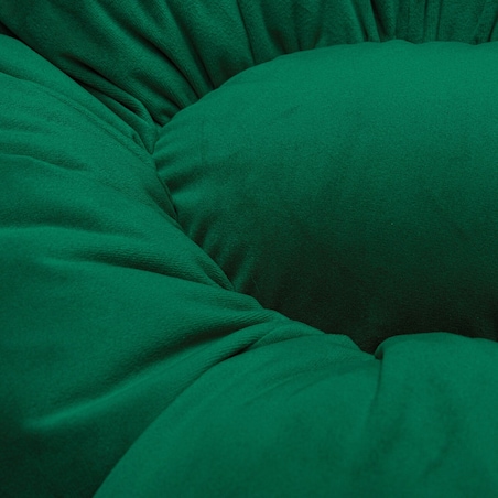 Poduszka kwiatek Mia, butelkowa zieleń, 45 cm, Posh Velvet