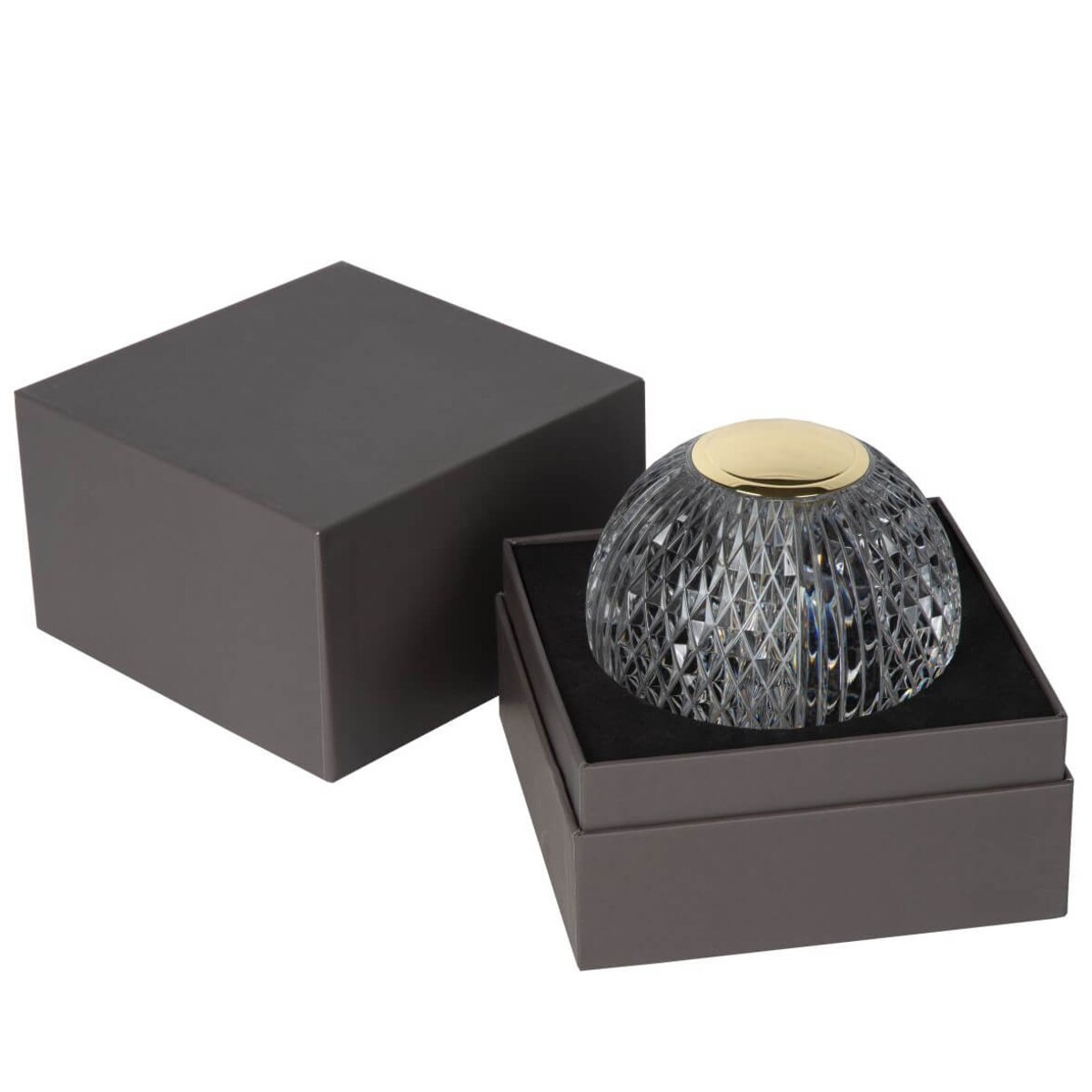 Kulista lampa stojąca Cintra do sypialni LED 2W złota