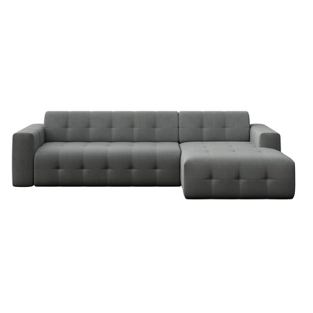 Sofa narożna prawa Tuil XL srebrnoszara