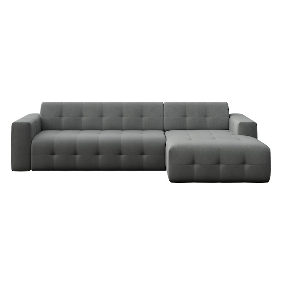 Sofa narożna prawa Tuil XL srebrnoszara