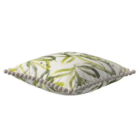 Poszewka Wera na poduszkę 45x45 biało-zielony