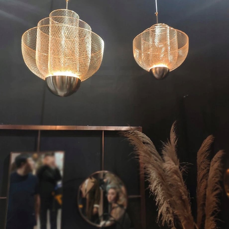 Lampa Sufitowa Wisząca Led Ażutowa Rose Gold