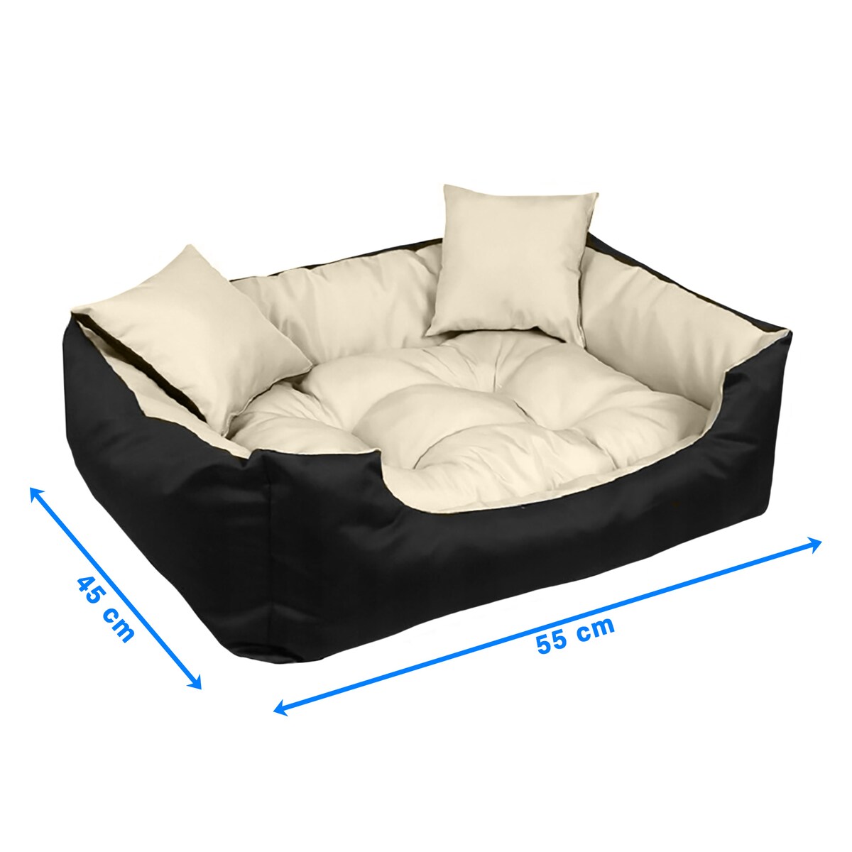 Legowisko Dla Psa Wodoodporne Posłanie Kanapa Sofa 55X45 Cm Beżowe