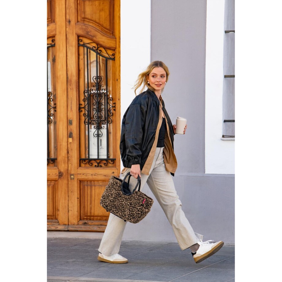 Torba LOOPSHOPPER M, leo fake fur