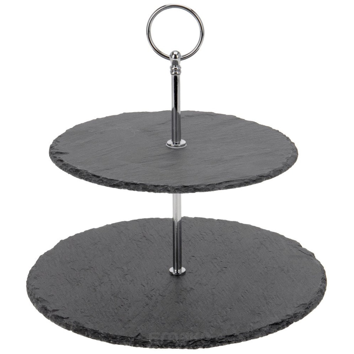 Kamienna patera na ciasta i przekąski, 2 poziomy