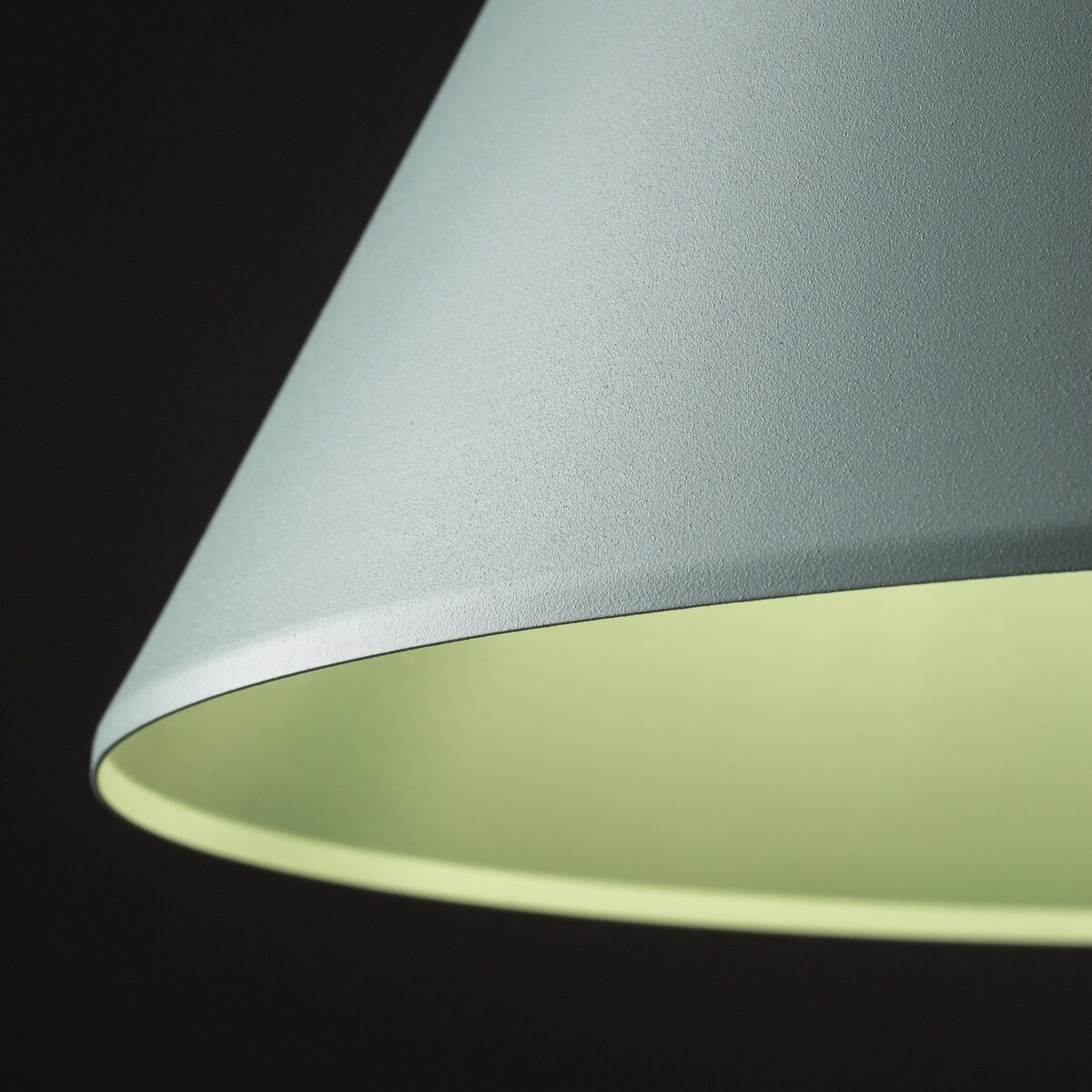 Lampa Wisząca Cono L Miętowa Tk Lighting Duży Metalowy Stożek