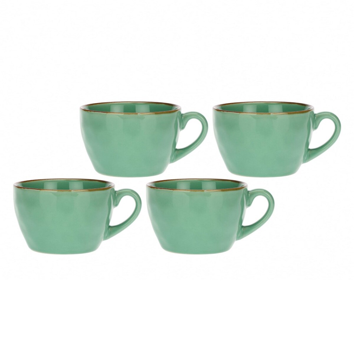 Zestaw 4 kubków śniadaniowych Concerto Verde Acqua - Miętowy, 420 ml