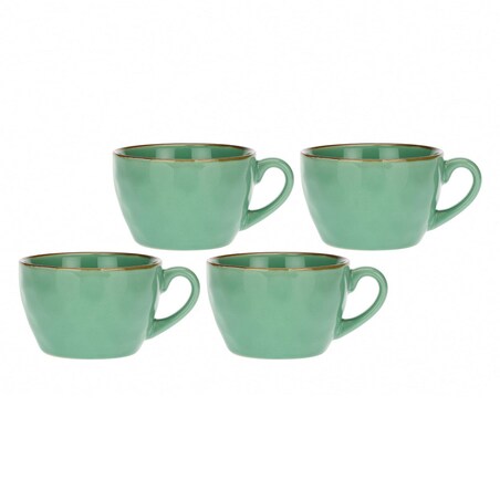 Zestaw 4 kubków śniadaniowych Concerto Verde Acqua - Miętowy, 420 ml