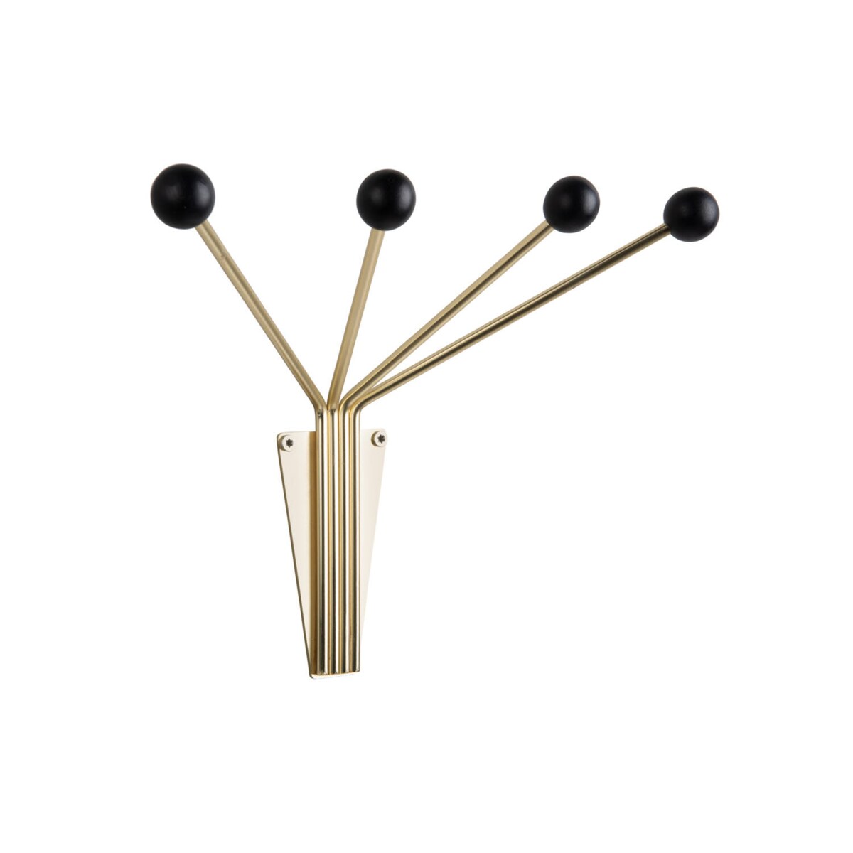 Wieszak na ubrania na ścianę NEPTUNE, złoty, 11,5 x 21 x 30 cm