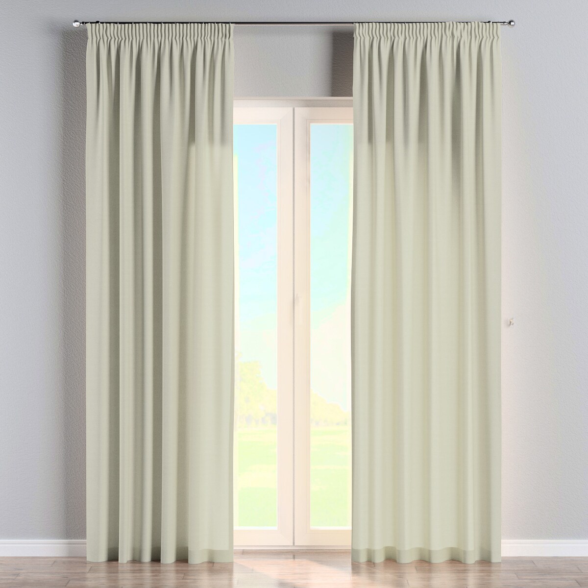 Zasłona na taśmie marszczącej 1 szt. 130x260 jasna oliwka