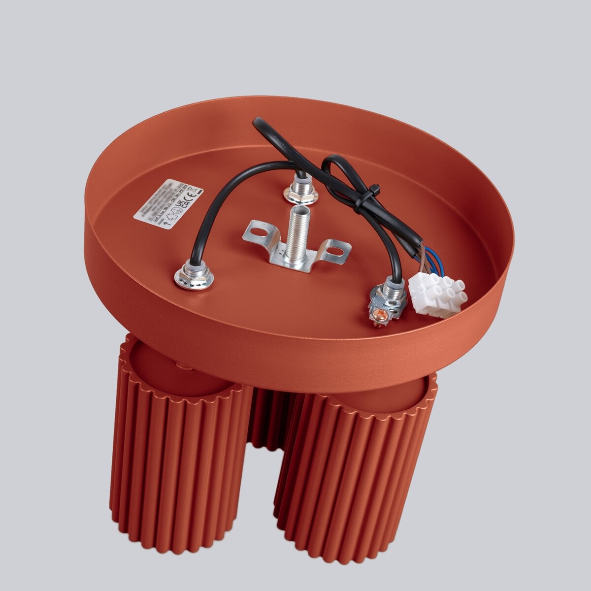 Plafon KARBON 3P ochra czerwona