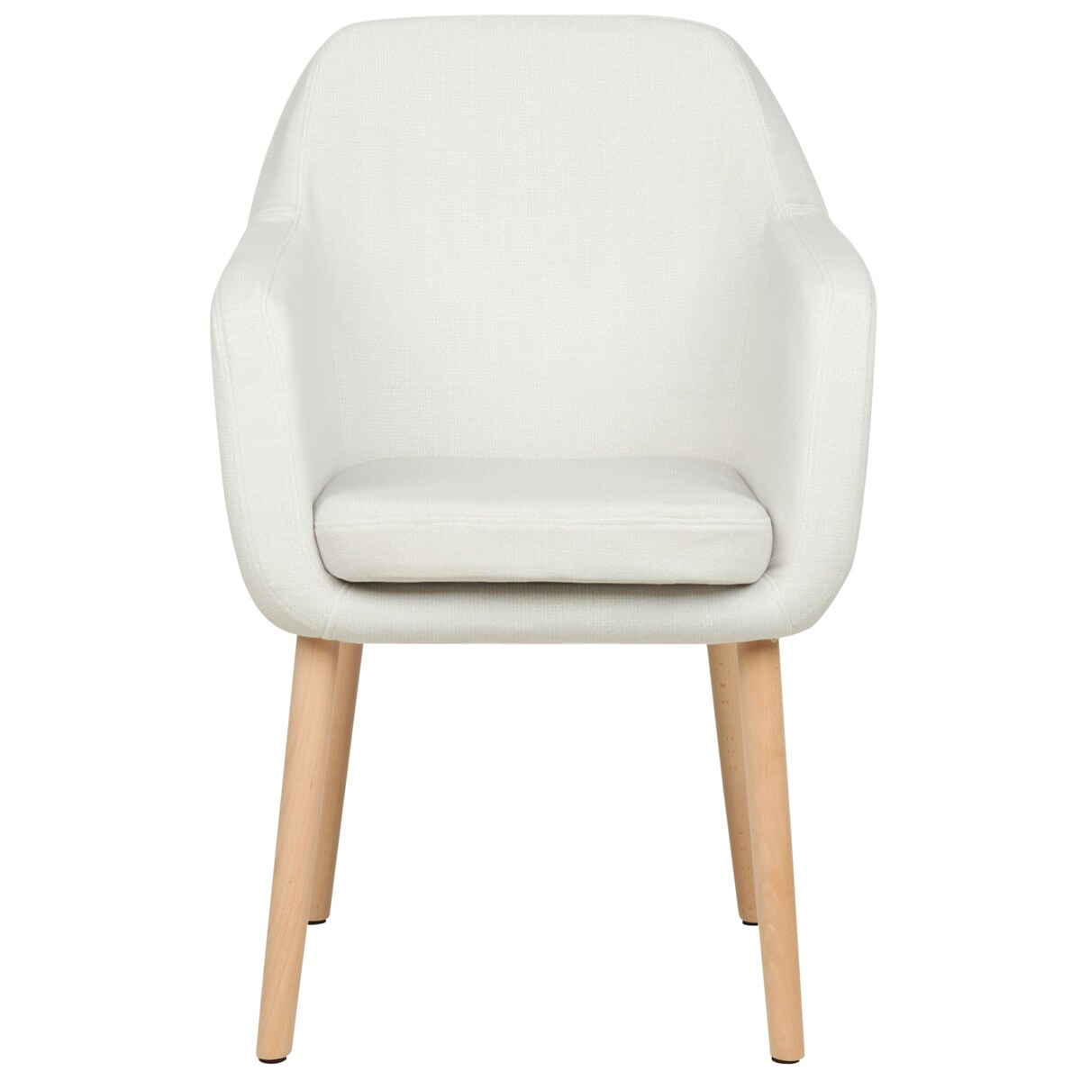 Krzesło do jadalni welurowe białe YORKVILLE II