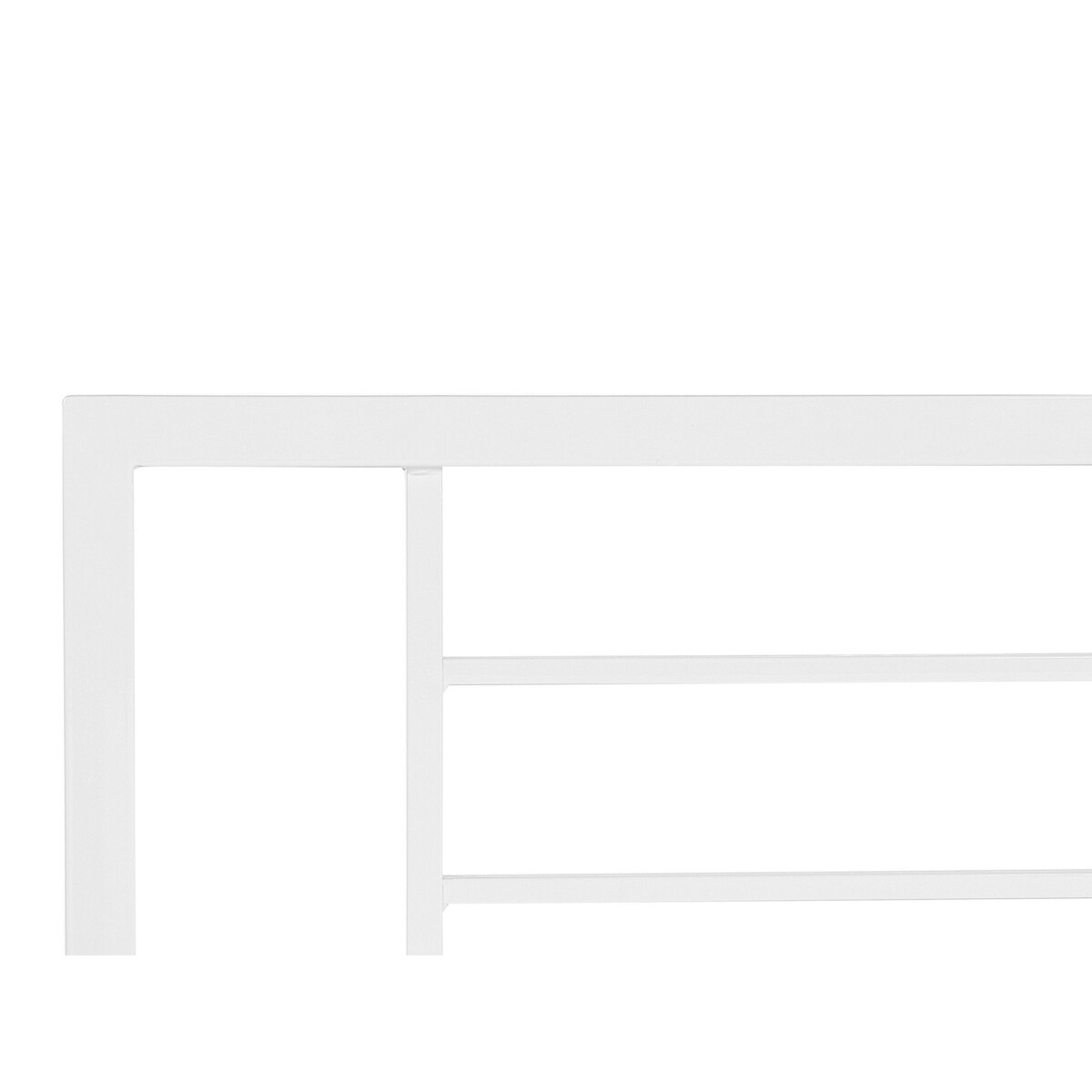 Łóżko metalowe 160 x 200 cm białe CUSSET