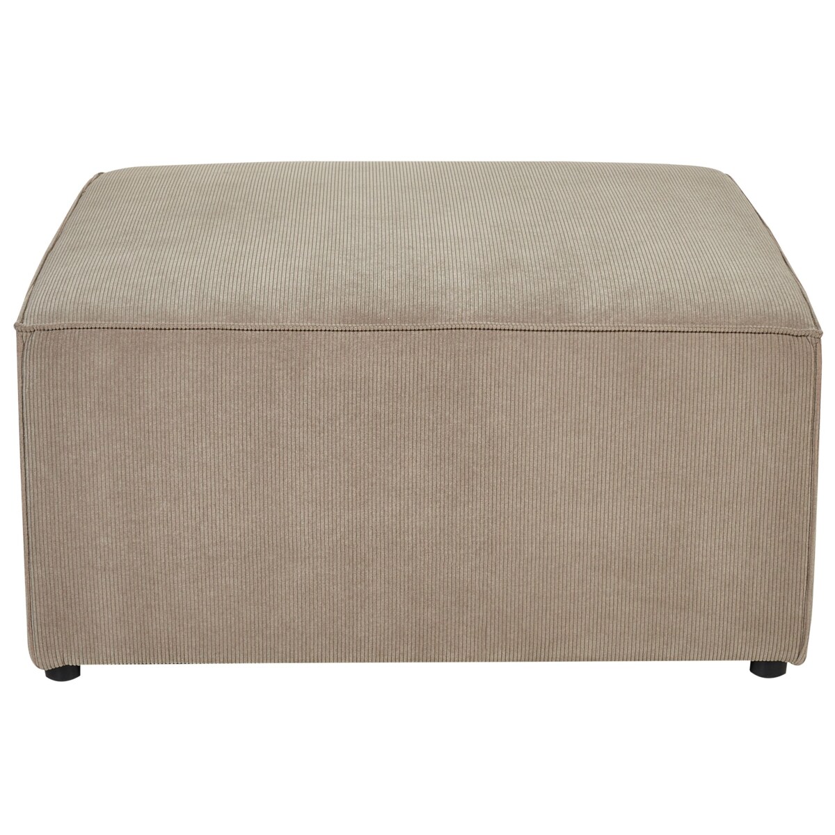 Otomana sztruksowa beżowoszara LEMVIG