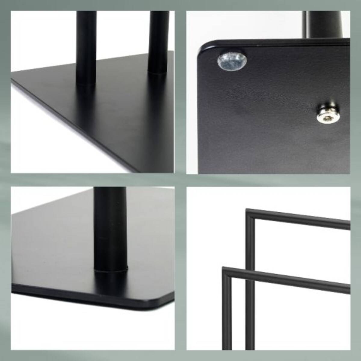 Podwójny stojak na ręczniki (czarny) Style Kela