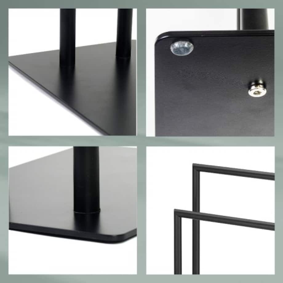 Podwójny stojak na ręczniki (czarny) Style Kela