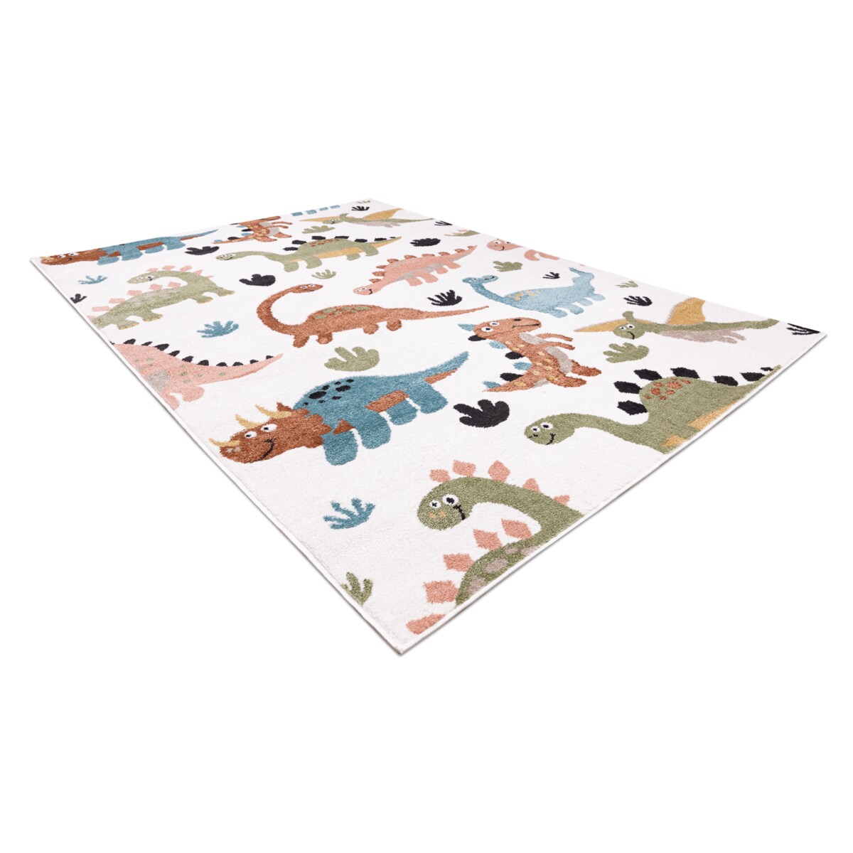 Dywan FUN Dino dla dzieci, dinozaury krem 120x170 cm