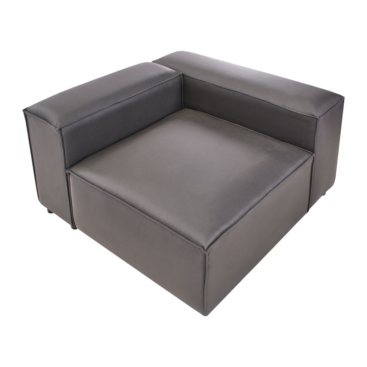 Moduł narożny BRANDE Ekoskóra Czarny Lewostronny