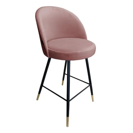 Hoker niski TANEW VELVET GOLD różowy