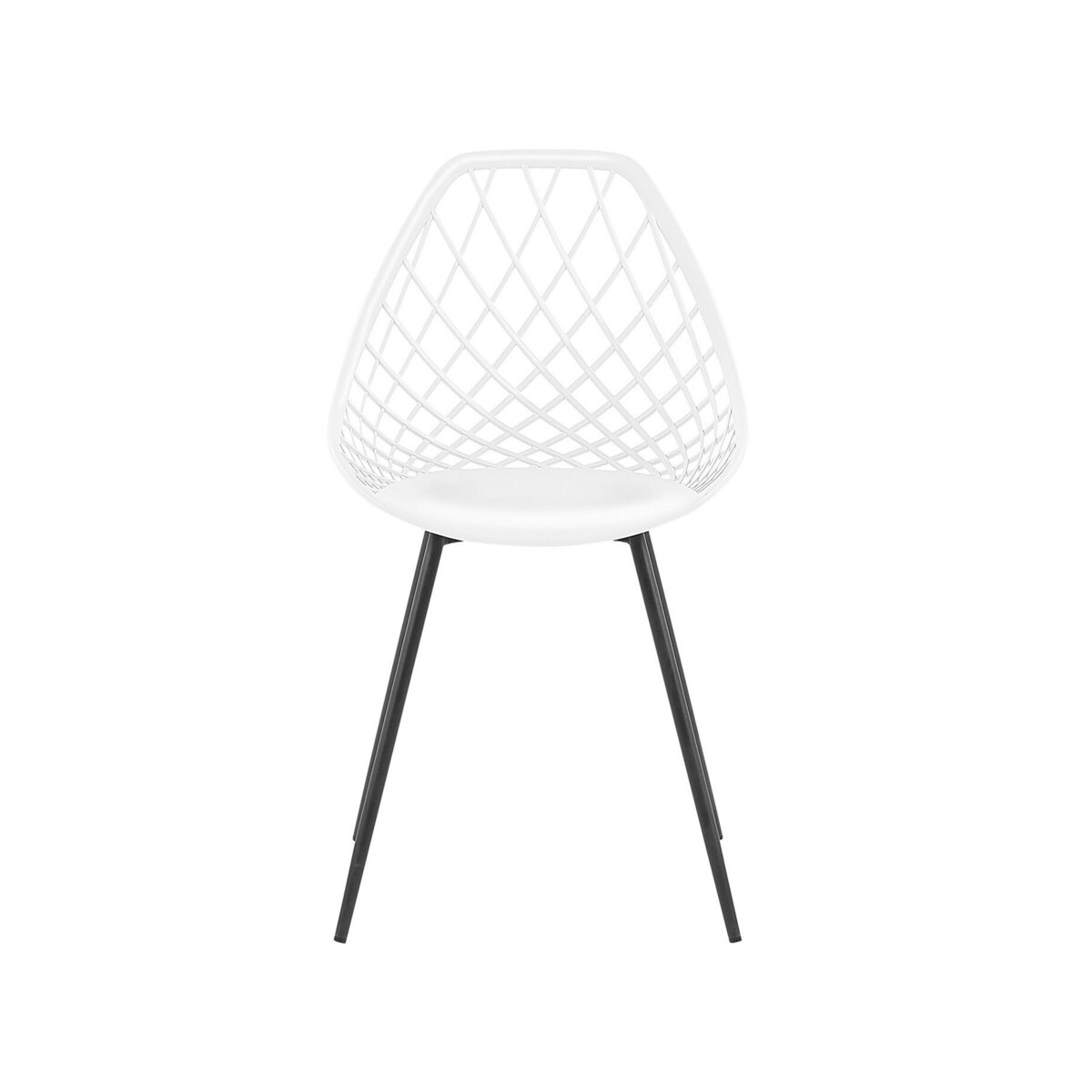 Zestaw 2 krzeseł do jadalni biały CANTON