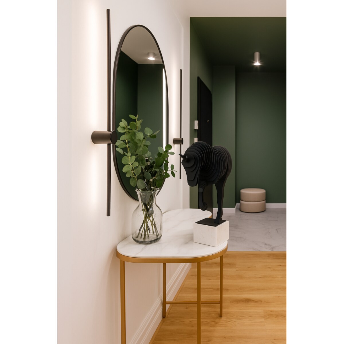 FIGURKA DEKORACYJNA SOLERRO SZARY