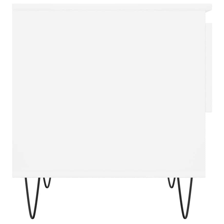 vidaXL Stoliki kawowe, 2 szt., białe, 50x46x50 cm