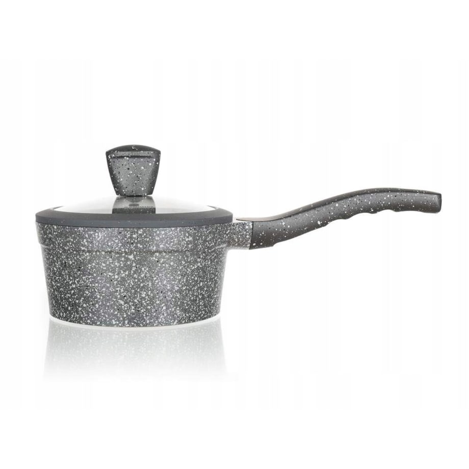 GARNEK RONDEL 16 cm 1,3 L POWŁOKA GRANITE banquet rondelek do gotowania