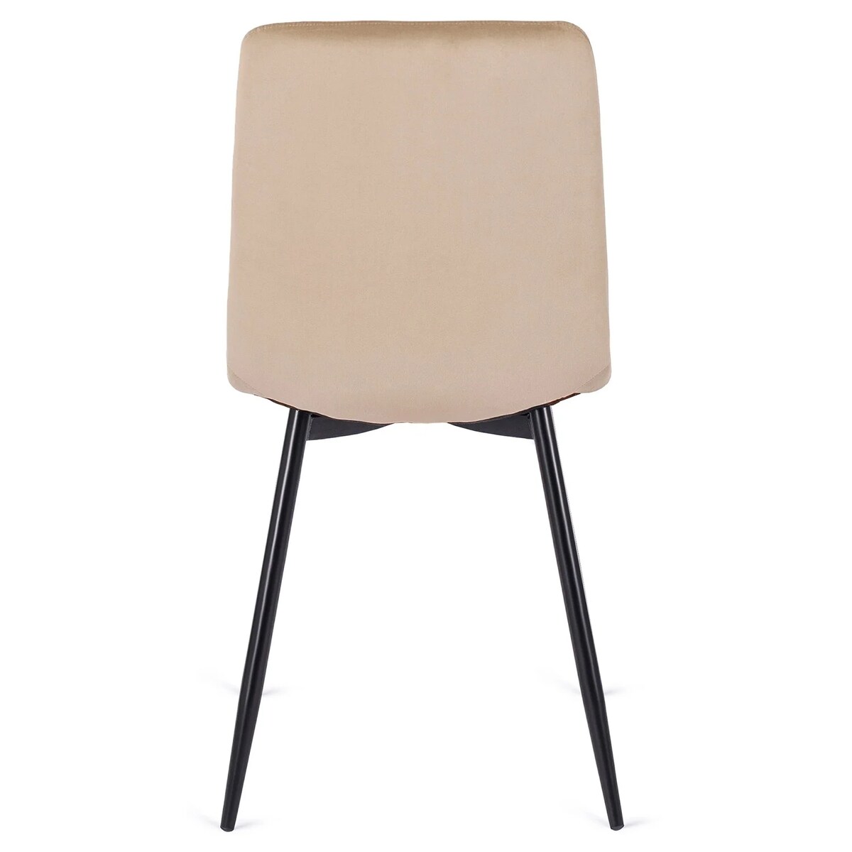 Krzesło Tapicerowane Welurowe Do Jadalni Salonu Kuchenne Loft Beżowe ROBIN