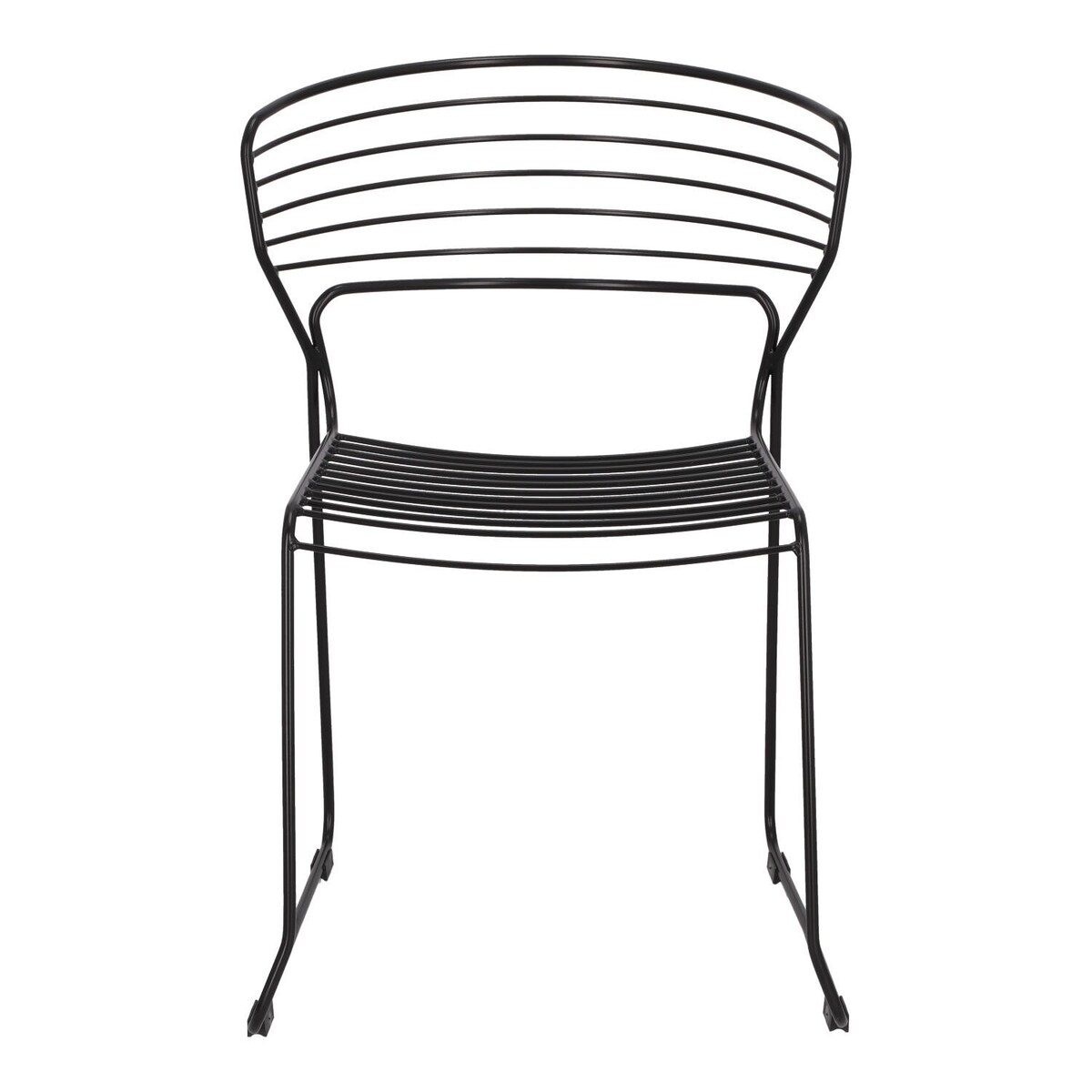 Krzesło metalowe Krzesło Hilly czarne