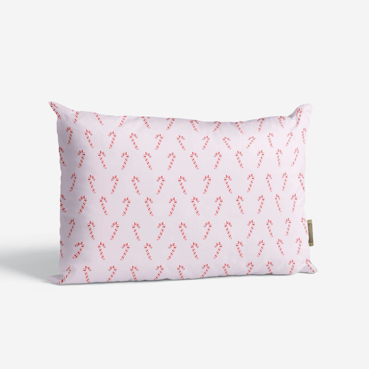 Poduszka świąteczna - Laski cukrowe - róż 45x45 cm