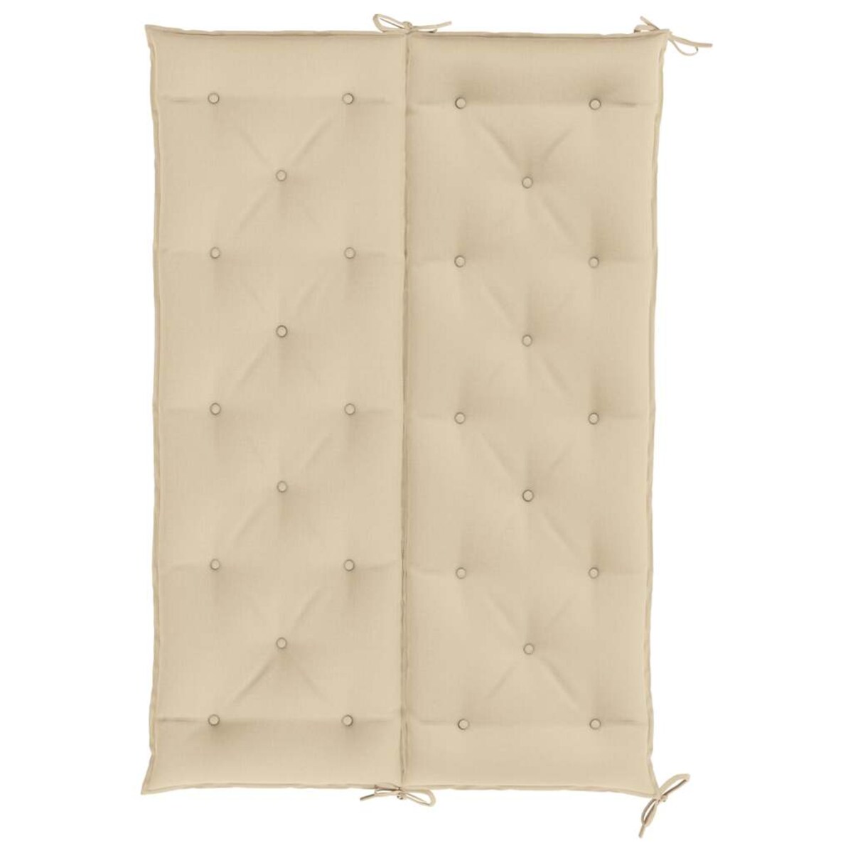 vidaXL Poduszka na ławkę ogrodową, beżowa, 150x(50+50)x7 cm