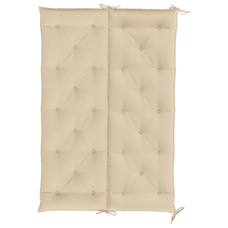 vidaXL Poduszka na ławkę ogrodową, beżowa, 150x(50+50)x7 cm