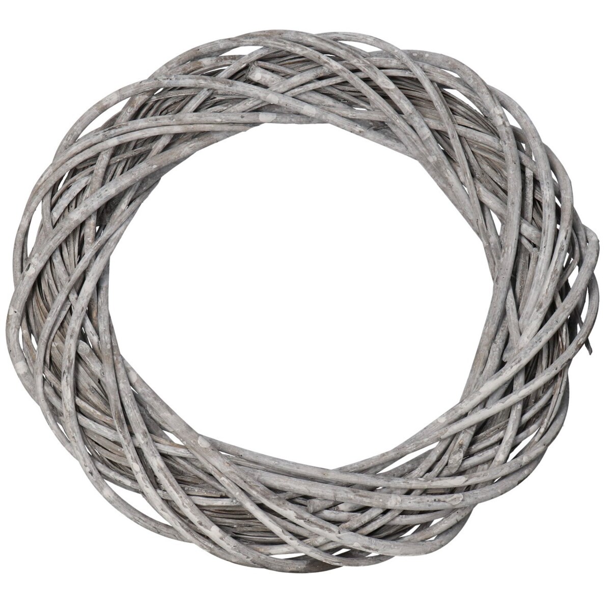 Wianek Wiklinowy 50Cm Szary Wiklina Gruby