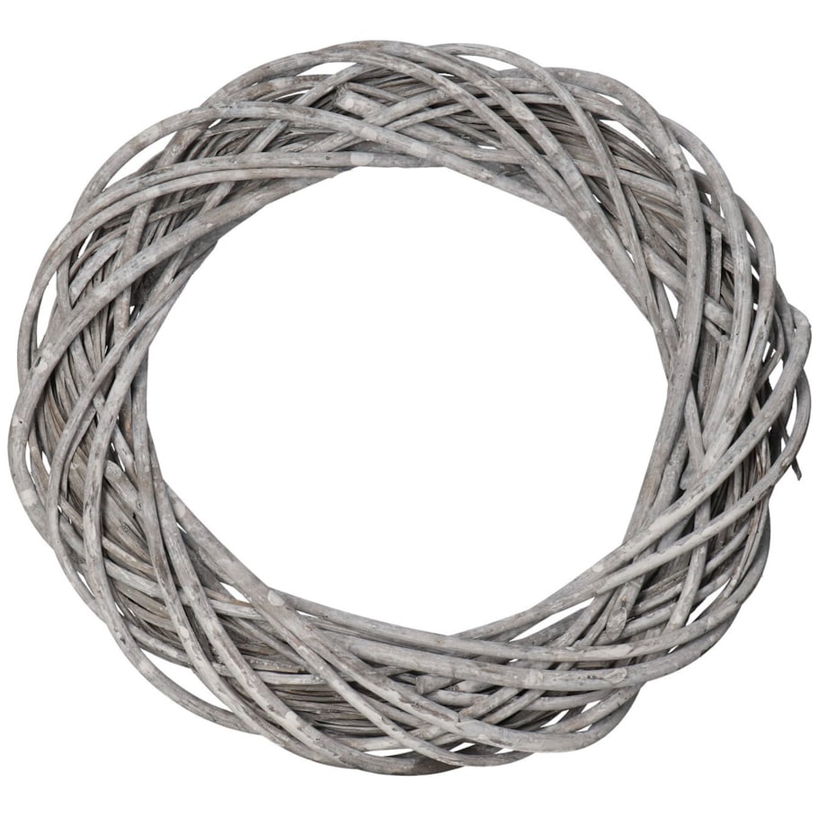 Wianek Wiklinowy 50Cm Szary Wiklina Gruby