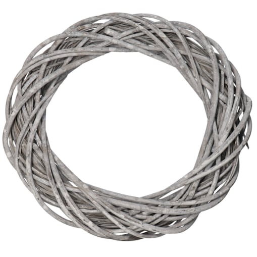 Wianek Wiklinowy 50Cm Szary Wiklina Gruby