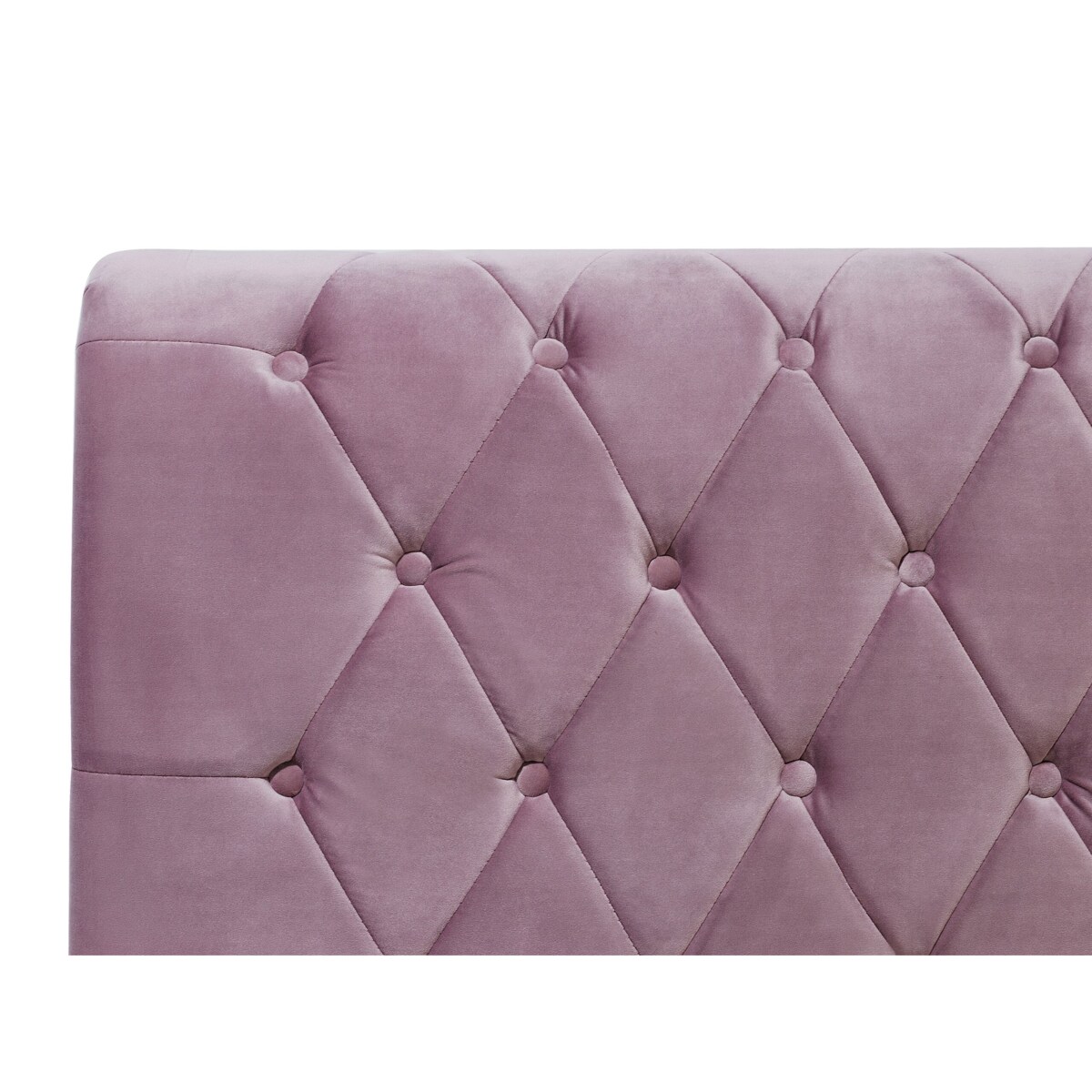 Łóżko welurowe 180 x 200 cm różowe AVALLON