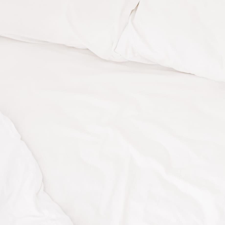 Prześcieradło bawełniane hotelowe białe 140x260 GŁADKIE