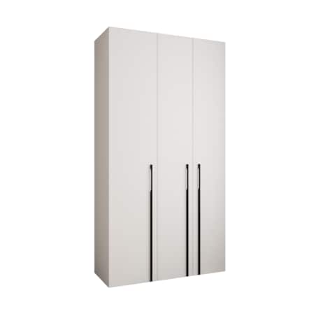 Szafa trzydrzwiowa Como 3 130 gł.50 biały+czarny