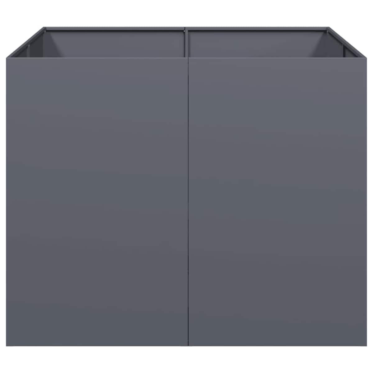 vidaXL Doniczka Antracyt 100x100x80 cm Stal