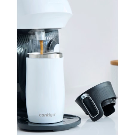 Kubek termiczny Contigo West Loop Mini 300ml - Kot - Biały Metalik