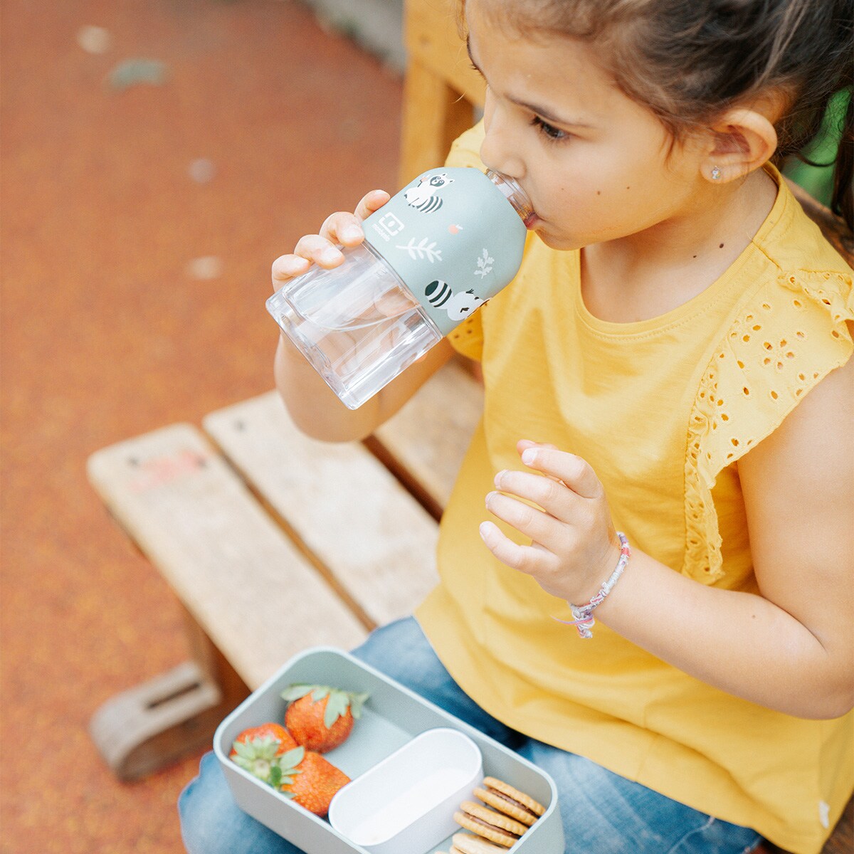 Butelka na wodę S Positive Racoon, 330 ml, Monbento