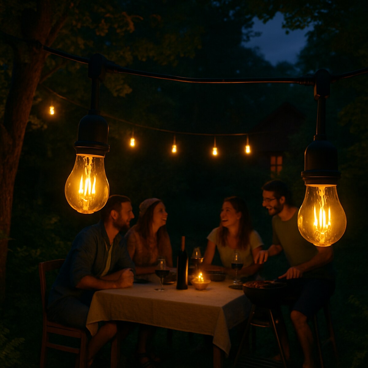 Girlanda świetlna ogrodowa LED do ogrodu 4 m