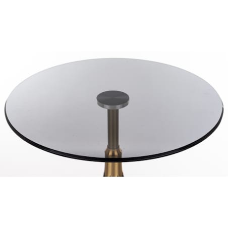 Stolik kawowy 54x45,5x45,5 cm GOCCIOLINA z czarnym blatem