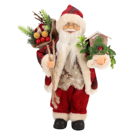 ŚWIĘTY MIKOŁAJ świąteczny figurka DUŻY skandynawsk