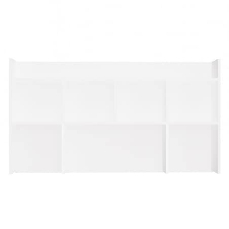 Nadstawka do Biurka 130 cm BIAŁA Regał Na Książki Dokumenty